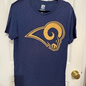 Men's Navy LA Rams T-Shirt with Gold Logo *GOOD USED CONDITION*